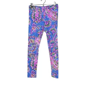 Lilly Pulitzer Girl's Size XL (12-14) Skinny Leggings Floral / 26.5" Inseam EUC - Picture 1 of 4
