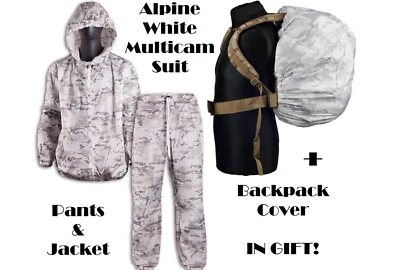 Multicam Alpine White Camouflage Suit | Winter Snow Camouflage Set | Waterproof - Image 1 of 4