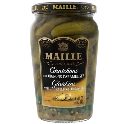 Maille Pickles Cornichons with Caramelized Onion 13.5 oz - Image 1 of 4