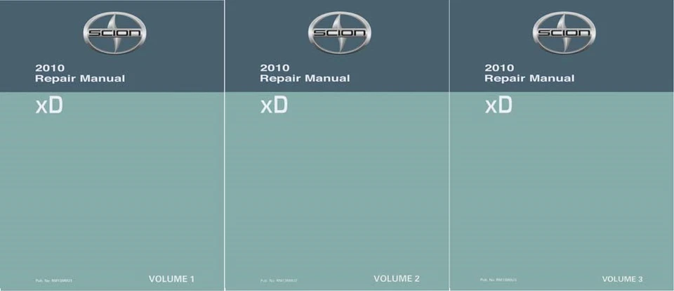 Juego completo manual de reparación de taller SCION xD 2010 Foto 1 de 1