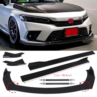 Front Bumper Lip Spoiler Splitter Glossy Black Extension For Honda Passport Foto 1 de 4