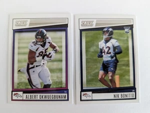 Denver Broncos lot - Albert Okwuegbunam Nik Bonitto 2022 Score - Picture 1 of 2