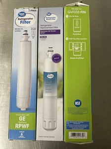 Lot Of THREE (3) GreatValue Replacement Fridge Water Filter GE RPWF Sealed NEW!! - Picture 1 of 2