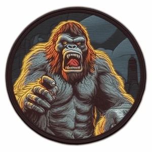 Angry Kaiju Parche Aplique de Hierro Monsterverse Criatura Insignia Gorila Leyenda - Imagen 1 de 12