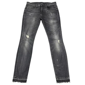 Pantalones de mezclilla R13 para mujer 29 Strummer negros Alison ajustados hechos en Italia R13W0005-186 - Imagen 1 de 9