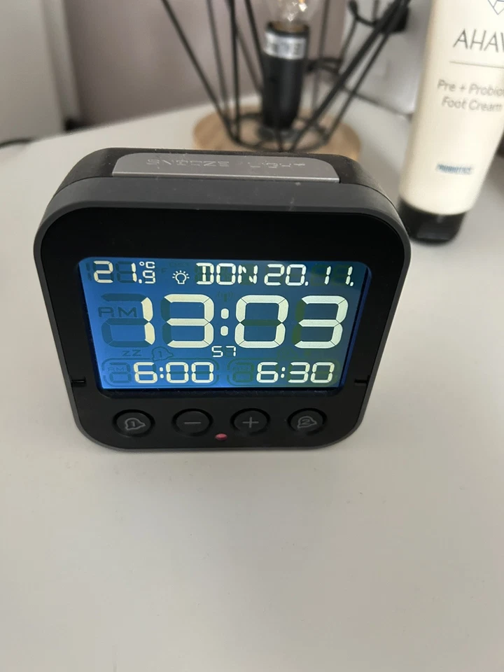 TFA® digitaler Funkwecker BINGO 2.0 schwarz Kunststoff - Bild 1 von 1