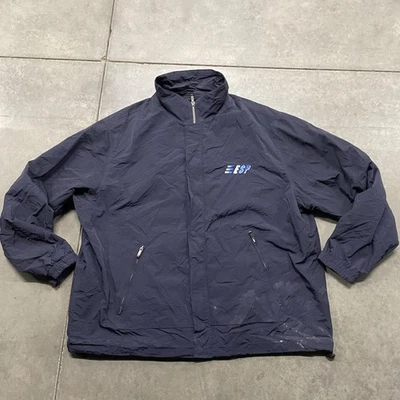 Chaqueta cortavientos North End para hombre 2XL azul marino para todo clima con bolsillos con cremallera ESP Foto 1 de 4