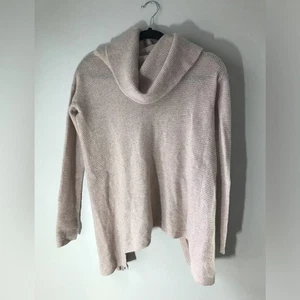 Cashmere saks fifth avenue xs cowl neck open back pullover sweater - Picture 1 of 7
