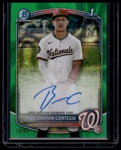 2025 Bowman Chrome 1st Auto Green Lava #/99 - CPA-BC Brayan Cortesia - Picture 1 of 2