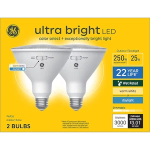 GE Ultra Bright LED Outdoor Wet Rated 250w EQ (32w) Warm White PAR38 - Picture 1 of 1
