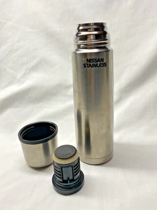 Nissan Slim Vacuum Seal Stainless Steel 16 oz Thermos Hot Cold Travel - Picture 1 of 7