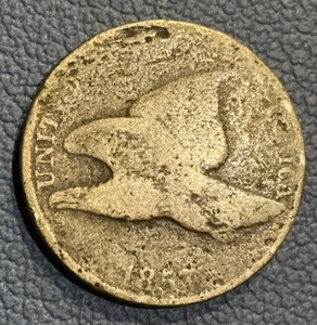 1857 Flying Eagle Cent - Early Copper - Picture 1 of 4