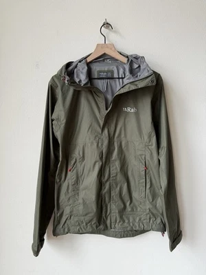 RAB Downpour Waterproof Jacket Rain Coat Pertex Mens Small Windbreaker Hood - Image 1 of 4