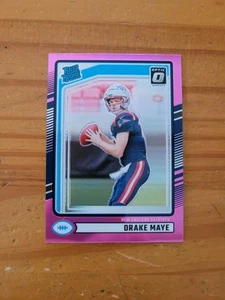 2024 Optic Pink Prizm Preview #379 Drake Maye Rookie Card RC Patriots - Picture 1 of 1