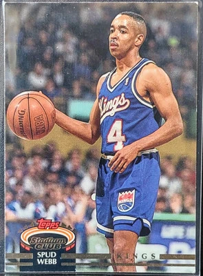1992-93 Topps Stadium Club Spud Webb #72 Sacramento Kings Guard - Image 1 of 2