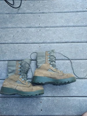 Belleville FAFTW Sage Green USAF Combat Flight Boots 8WF Goretex Air Force ABU - Image 1 of 4