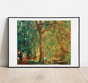 Art print poster Monet Weeping Willow Tree fine art giclee print gallery wall - Picture 1 of 13