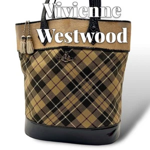 Vivienne Westwood Harako Check Tote Bag 8704 - Picture 1 of 10