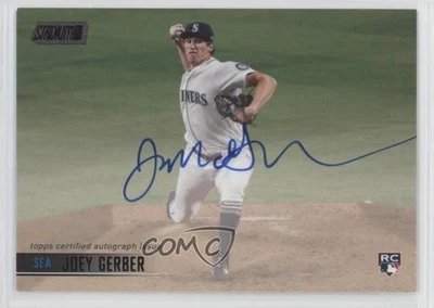 2021 Topps Stadium Club Black Foil /25 Joey Gerber #SCBA-JGE Rookie Auto RC - Image 1 of 2