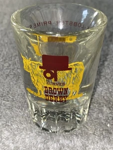 Vintage Girves Brown Derby Shot Glass Man Cave Back Bar Free Ship O - Picture 1 of 3