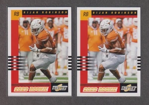 TWO (2) 2023 Panini Score - #5 Bijan Robinson [2003 Throwback] Rookie RC Lot - Picture 1 of 2