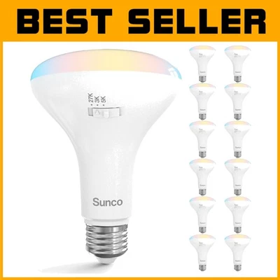 Sunco 12 Pack BR30 Bulbs - Selectable CCT, Dimmable, 850 LM - Image 1 of 4