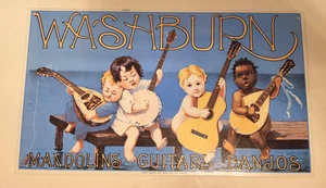 1988 Ande Rooney INC Washburn (Mandolins Guitars Banjos) Metal Sign - Picture 1 of 1