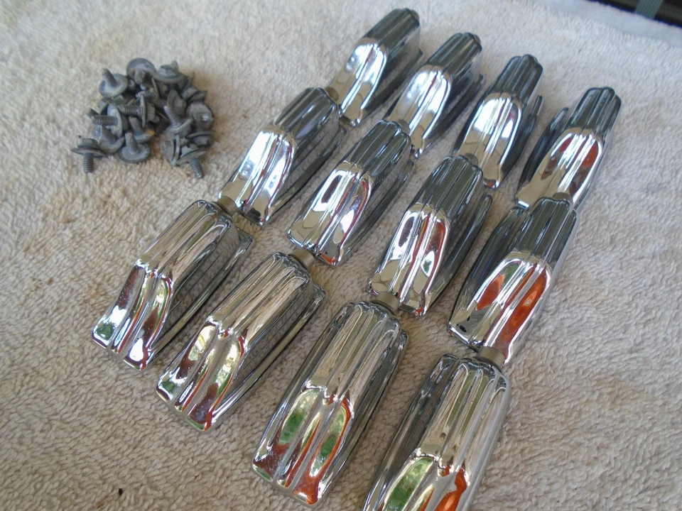 (12) VINTAGE 1972 ROGERS FULLERTON SMALL TOM DRUM LUGS BEAVERTAIL-COMPLETE-VG! - Image 1 of 4