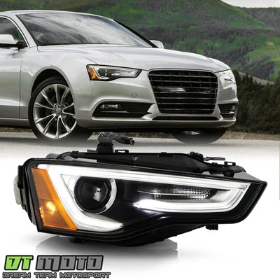 2013-2017 Audi A5 S5 [HID/Xenon w/o AFS] LED DRL Projector Headlight - Passenger - Image 1 of 4