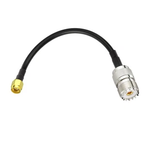 10x UHF SO239 żeński na męski SMA RG58 8" do anten, liczniki SWR, CB radio - Zdjęcie 1 z 8