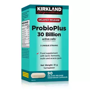 Kirkland ProbioPlus 30 mil millones 5 cepas únicas | inulina y acacia - 90 cápsulas - Imagen 1 de 3