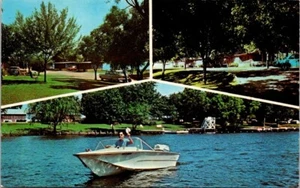 Kingsland TX Travis Lodge Cabins Boat Recreation Texas postcard IQ6 - Picture 1 of 2