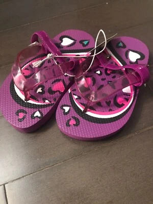 Chanclas The Childrens Place púrpura talla 8-9 niño pequeño nuevas con etiquetas Foto 1 de 4