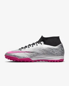 Nike Zoom Mercurial Superfly 9 Academy XXV Turf Silver Black Pink FB8398-060 Men - Picture 1 of 9