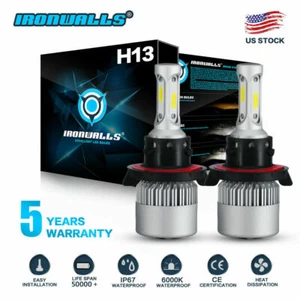 2 PIEZAS 9008/H13 LED Bombillas Faros Para Polaris Outlaw 450 525, Scrambler 500 850 - Imagen 1 de 12