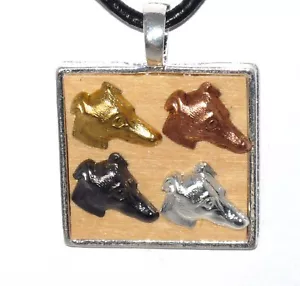 One of Every Color Greyhound Dog Pendant Necklace Whippet - Picture 1 of 3