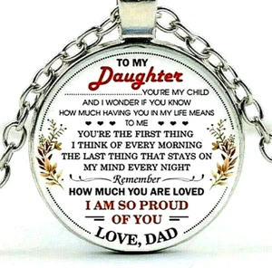 Daughter Necklace from Dad Father Daughter Jewelry Dad Daughter Gift from Dad - Picture 1 of 4