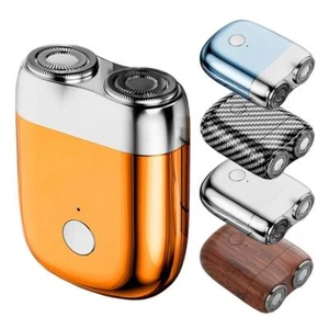 Mini afeitadora eléctrica portátil para hombre tamaño de bolsillo viaje USB recargable afeitadora - Imagen 1 de 27