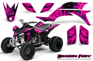 KIT DE GRÁFICOS YAMAHA YFZ 450 03-13 ATV CREATORX CALCOMANÍAS DRAGON FURY PRP - Imagen 1 de 1