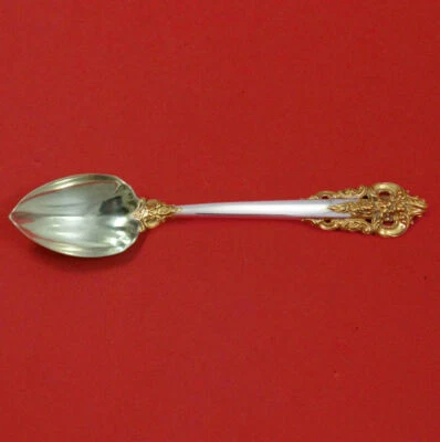 Grande Baroque Gold Accents by Wallace Sterling Silver Grapefruit Spoon Custom - Image 1 of 2