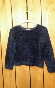 Girls Size L Knit Works Long Sleeve Stretch Sweater W / Metallic  - Picture 1 of 4