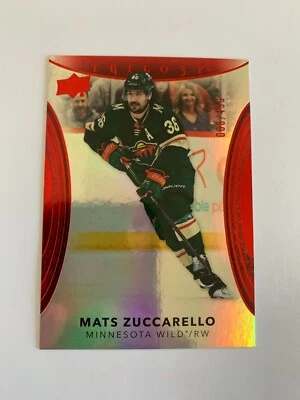 2022-23 Upper Deck Trilogy Red #33 Mats Zuccarello 006/499 Minnesota Wild - Image 1 of 2