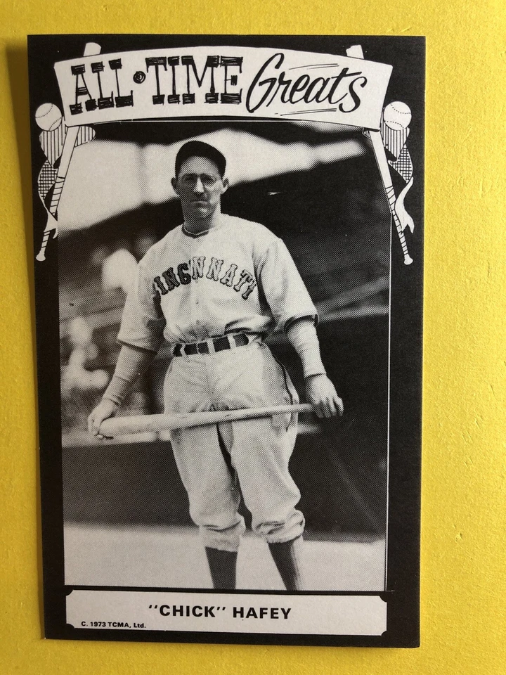 Chick Hafey All Time Greats Baseball TCMA 1973 RARE Reds  *Noles2148* HOF - Image 1 of 1