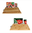 Large Chopping Board with Phone,Ipad,Tablet Stand, 40x30cm, Bamboo & Acacia