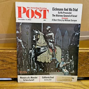 NOVEMBER 3 1962 SATURDAY EVENING POST MAGAZINE NORMAN ROCKWELL Adolf Eichmann - Picture 1 of 5