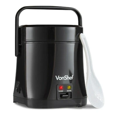 Small Rice Cooker 0.3L - VonShef Electric Rice Steamer for 2, Non Stick - 200W - Image 1 of 4
