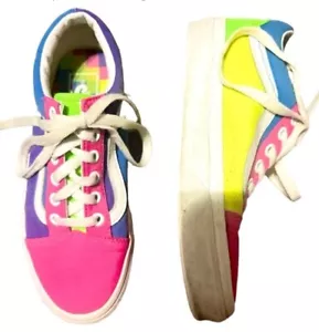 Zapatos de skate Vans Old School color neón bloque parte inferior, talla para mujer EE. UU. 5,5 - Imagen 1 de 8
