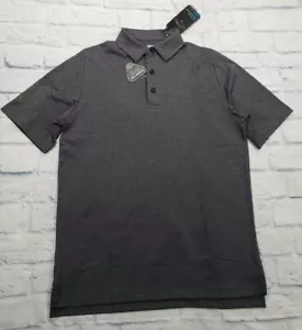 Callaway MENS SZ S Opti Dri Swing Tech Black Heather Golf Polo Shirt Performance - Picture 1 of 10