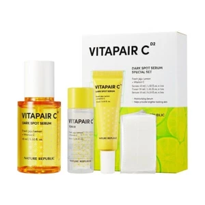 NATURE REPUBLIC VITAPAIR C Dark Spot Serum Set - 45ml + 10ml Serum + 30ml toner - Picture 1 of 2