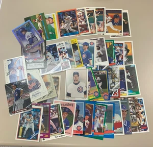 Lote de 43 tarjetas de béisbol Ryne Sandberg Chicago Cubs HOF tarjetas buena mezcla todo en foto - Imagen 1 de 1